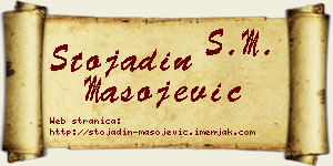 Stojadin Mašojević vizit kartica